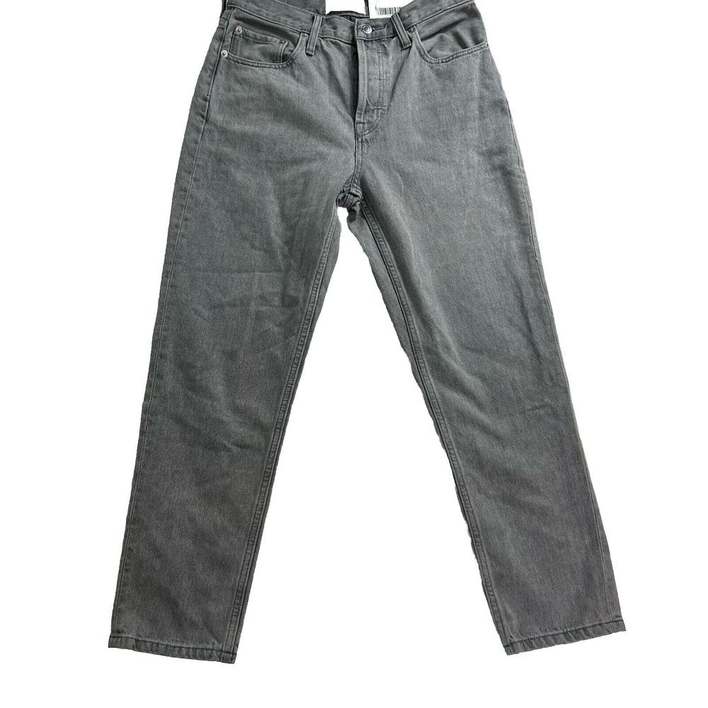 Everlane The 90s Cheeky Jean Womens 27 Crop Gray 100% Cotton Button Fly NWT‎ - Picture 7 of 13